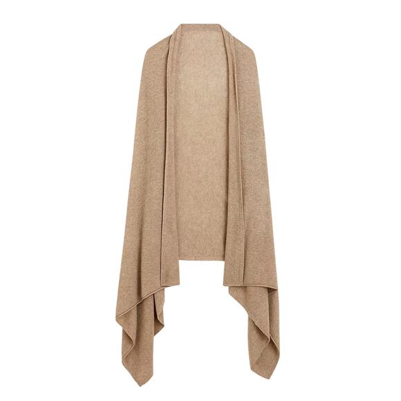 J. Crew Heather Birch Oversized Cashmere Wrap Shawl Blanket Throw 79"L x 33"W - Picture 1 of 6